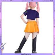 Fast Shipping  New Girl Demon Hunter Pop Singer Halloween Costume Stage Outfit demon slayer cosplay 