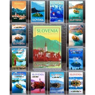 Souvenir Acrylic Fridge Magnet Slovakia Slovenia A1 2x3"