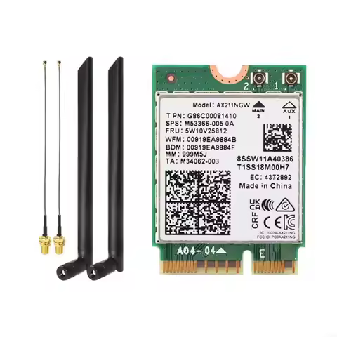 918A WiFi6E AX211NGW Mini PCI-E Wifi Card 5374M Tri-band BT5.3 Wireless Adapter For IntelAX211 Card 