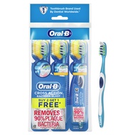 Oral-B Cross Action Bacteria Blast Toothbrush (3 Counts)