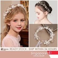 [SG] Girls Garland Headband Children Crown Wedding Party Hair Bands Decorations