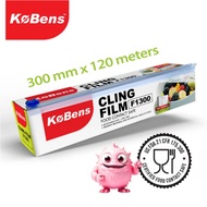 1roll 11KOBF1300 Kobens Cling Film (US FDA 21CFR 175.300 Compliant) 300mm x 120metres Kitchenware