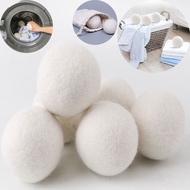 10pcs Reusable Wool Laundry Dryer Balls Softener Fluff Clothes Washing Machine Fleece Drying Removes Lint Washer Hairs Catcher