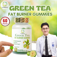 Dr Pinoca Green Tea Fat Burner Gummies Weight Management Burn Fat Digestion Support Green Tea Flavor