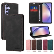 Cho Samsung Galaxy A56 A36 A26 A06 A16 5G Bìa Samsung A56 A16 4G vỏ điện thoại Từ Ví da khe cắm thẻ 