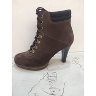 fair lady Cow Suede Boots Size Zero 1980 (Size 23)