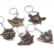 PUBG Keychain Rantai Kunci PUBG Badge Emblem Keychain Spiky Helmet Game 3D Pubg Helmet Keychain FG07