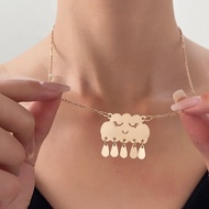 Cloud fashion necklace cloud raindrop necklace jka263(2j2)