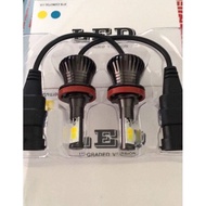 X5 Car H11 Foglights Bulb LED Super Bighter White/yellow Dual Color