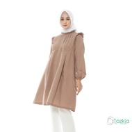 Muslim Women's Robes, Muslim Women's Tops | Tara Chocolate Tunic | SML XL | Tazkia Hijab - M A5P9