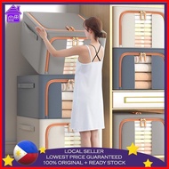 80L/110L Large Capacity Clothes Foldable Stackable OxFord Fabric Quilt Pillow Storage Box Organizer