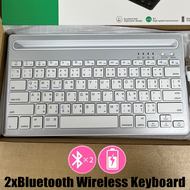 Actual Keyboard Bluetooth Nirkabel Keyboard Mode Ganda (Bluetooth + 2.4G) Keyboard Laptop dengan Gro