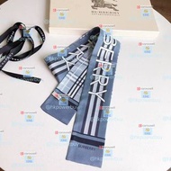 新款 絲巾 Burberry 巴寶莉 雙層絲巾飄帶1 認準hkpowerbuy.賣家 禮物 情人節 方巾 圍巾