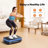MERACH Vibration Plate Exercise Machine with Light Whole Body Workout Power Vibrate Platform Vibrati