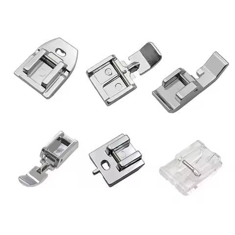 6 Style Zipper Sewing Machine Foot Invisible Zipper Foot Household Sewing Machine Parts For Brother 