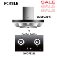 Package Set FOTILE HOOD EMS9021-R ( Recirculation Hood ) + FOTILE BUILT-IN GHG78211 GAS HOB  ( STOCK CLEARANCE )