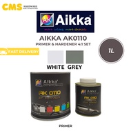 AIKKA AK 0110 2K Primer & Hardener Set 4:1 White/Grey Primer 1L