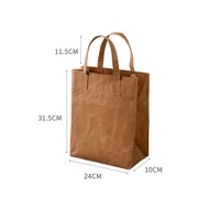 Burlap Aesthetic Versatile Waterproof Japanese Style Shopping Bag