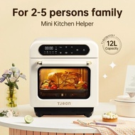 TJean Steam Oven Multifunctional Household Steam Air fryer Oven（12L）[ Dented Box ]