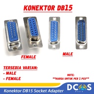 DB15 Male Connector Female Socket Adapter DB 15 Male Female/