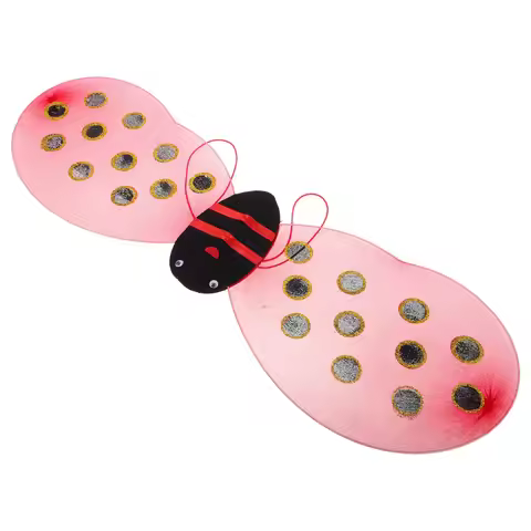 Ladybug Wings Lightweight Comfortable Easy Put on for Party Performance Dress Up Cosplay Ladybug Win