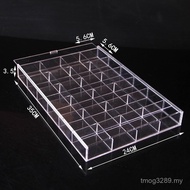 Lipstick Jewelry Display Rack Armor Storage Box Small Square Display Acrylic Multi-Grid Transparent 