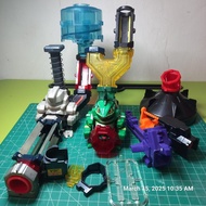 ORIGINAL TAKARA RARE Super B Daman Bidaman bdaman nautilus poseidon dan burning atlas include asesor