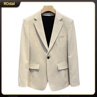 Men Suit Coat Suit Jacket Mens Business Suit Coat for Workwear Single Button Lapel Long Sleeve Solid