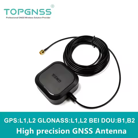 TOPGNSS AN608 high precision GNSS antenna,RTK GPS antenna,UAV-UGV High precision gain For ZED-F9P RT