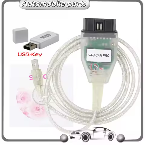 VCP Vag Can Pro For VW Audi K-Line With USB-KEY Car Diagnostic Cable