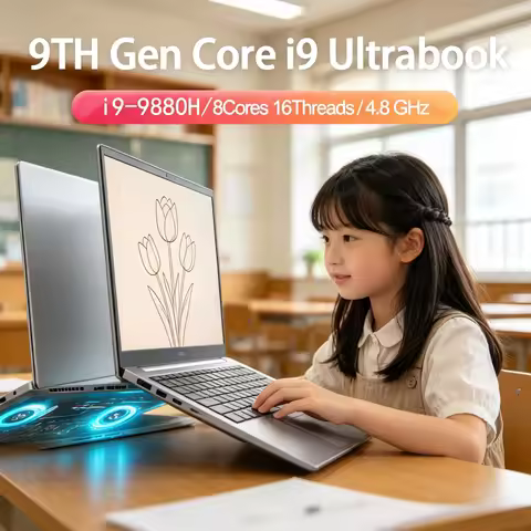 Compact 15.6 Inch Laptop Intel Core I9-12900H/i9-10885H Windows 11 Pro 2DDR4 2M.2 SSD Ultrabook Comp