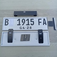 Asha.store01 White car plate holder