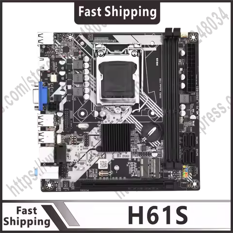 motherboard LGA1155 DDR3 memory ITX H61S desktop motherboard with NVME/WIFI M.2 interface Core i3i5i
