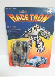 罕有絕版台灣製造台版 RACETRON PORSCHBOT 保時捷變形金剛機械人