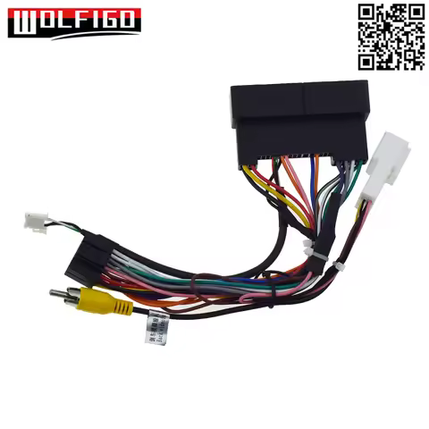 Car Radio Cable Power Wiring Harness Android Unit Connector Socket for Hyundai Santa Fe KIA Ceed Cer