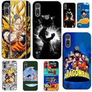 For Motorola Moto E6S E6i Case Phone Cover Protective Soft Silicone Black Tpu Case Dragon Ball Goku 