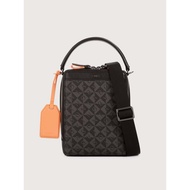 Bonia Orange Alvaro Monogram Messenger Bag