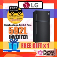 [FREE SHIPPING & GIFT] LG 592L Fridge Top Freezer GR-H802HQHM Inverter ( 4 stars ) GRH802HQHM (Matte