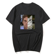 Dexter Morgan Cat T-Shirts Funny Cotton Short Sleeve O Neck Tshirt Unisex Streetwear Mens Clothes Ha