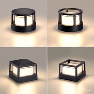 Solar Pillar Light Outdoor Garden Light Villa Garden Wall Pillar Light Outdoor Waterproof Pillar Fen