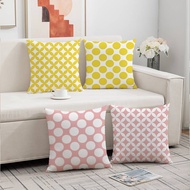 Geometric Lemon Pillow Cover 45x45cm 1pc/4pcs - Yellow Fruit Print Cushion Case Living Room
