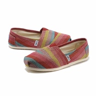 ＜905＞Promoแท้ Toms Lazy รองเท้าผ้าใบลําลองสําหรับผู้ชายผู้หญิงสีน้ําตาลอ่อนขนาด 35-40