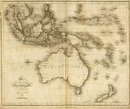 Peta Kuno Indonesia Nusantara 1814 Asiatic Islands