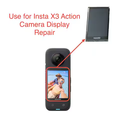 Original Screen Lcd Display for Insta 360 X3 Action Camera Repair/Replacement(With Touch and Cover L