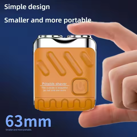 Mini Electric Travel Shaver Men Pocket Type-c Rechargeable Portable Painless Cordless Trimmer Knive 