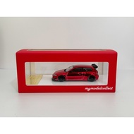 1: 64MC Honda Civic EG6 Plating Red Alloy Car Model Collection Gift Ornaments Only Unpacked, Limited