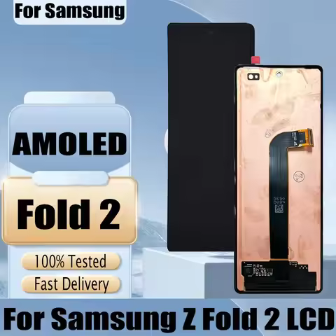 AMOLED For Samsung Z Fold2 5G F9160 F916B LCD Display Touch Screen Digitizer Assembly For Samsung Z 