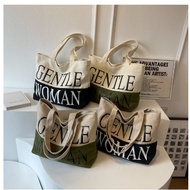 gentlewoman canvas bag large capacity versatile shoulder bag class commuting tote bag