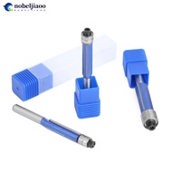 NOBELJIAOO 1/4pcs 1/4" Shank Trim Router Bit with 2 Blade Double Bearing Bits Wood Milling Cutter fo