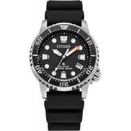 Citizenwatch Citizen Eco-Drive Promaster Dive Black Dial Black Polyurethane Strap Watch 36.5mm - EO2